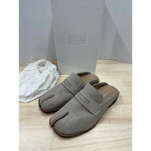 Maison Margiela Men's 42 US 8.5 Tabi City Loafer Mules Slip On Linen - NEW